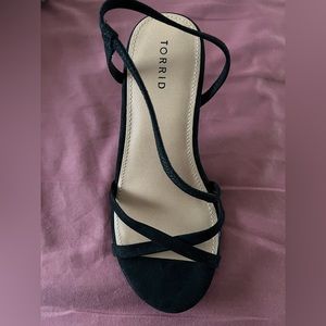 Torrid Black Strappy Stiletto Size 8.5